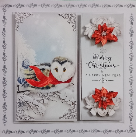 Cute owl snow scene by Diane Gray