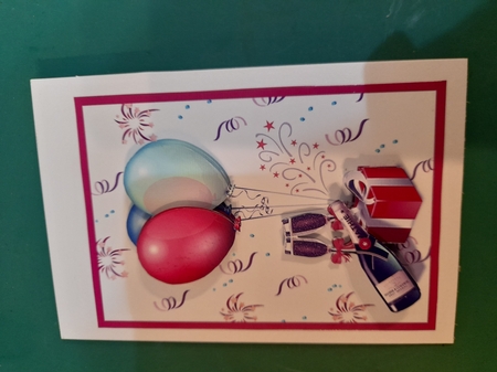 Anniversary Card 3D Decoupage by Diane Gray