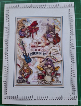 Never Too Old To Be Rockin It Mini Page Kit by Diane Gray