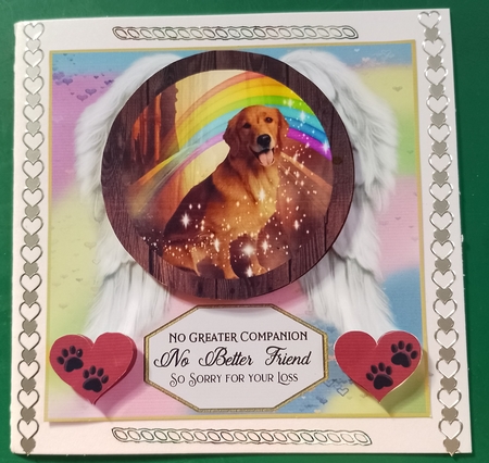 No greater companion pet loss card front 3 by Diane Gray