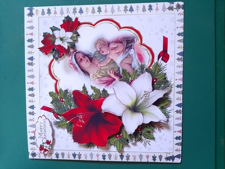 8x8 Floral Nativity mini kit by Diane Gray