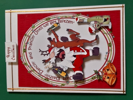 Santa is Dashin, Dancin, and Prancin 8x8 & A5 mini kit by Diane Gray