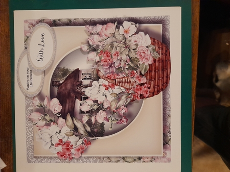 Basket Of Sweet Peas by Diane Gray