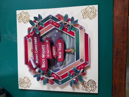 Over the Edge Christmas Fun Wreath - 7 by Diane Gray