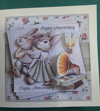 Dancing Rabbits Anniversary Mini Kit by Diane Gray