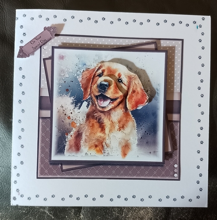 Hap Hap Happy dog retriever  by Diane Gray