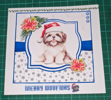 Christmas Shih Tzu by Diane Gray