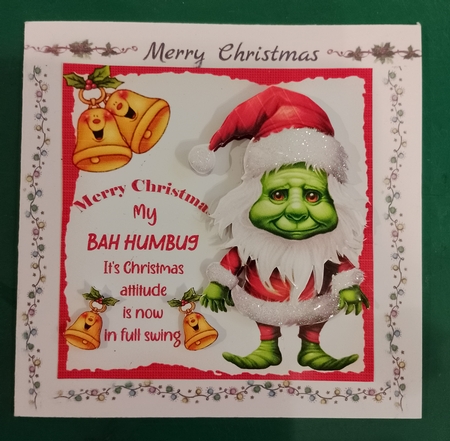 7x7 The Christmas Grinch choice of two mini kit by Diane Gray
