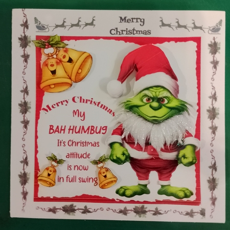 7x7 The Christmas Grinch choice of two mini kit by Diane Gray