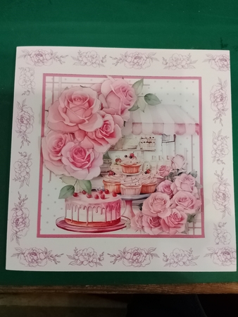 Cake Stall - Decoupage Card Mini Kit by Diane Gray
