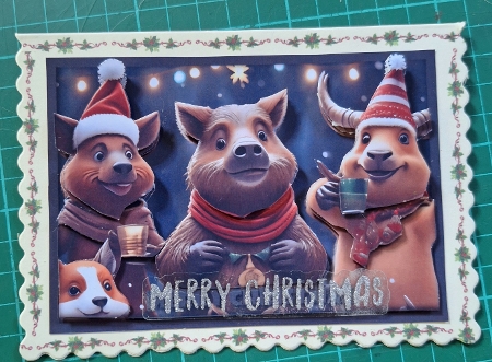 Christmas Animals A4 2 by Diane Gray
