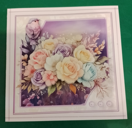 Pastel Bouquet - Decoupage Card Mini Kit by Diane Gray
