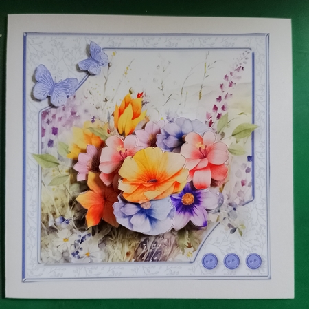 Spring Wildflowers - Decoupage Card Mini Kit by Diane Gray
