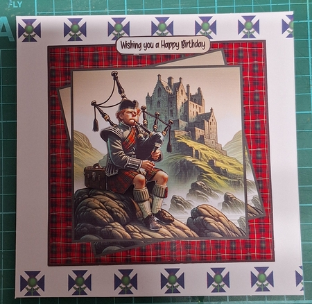 Playing the Bagpipes by Diane Gray