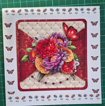 Colourful Bouquet - Mock Wrap Card Mini Kit by Diane Gray