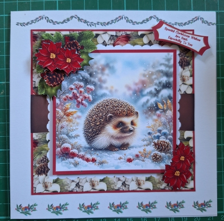 Hedgehog At Christmas - Mini Kit by Diane Gray