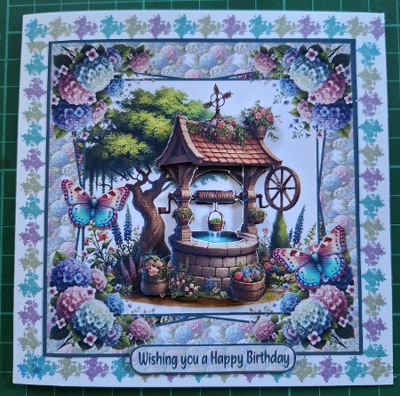A floral wishing well by Diane Gray