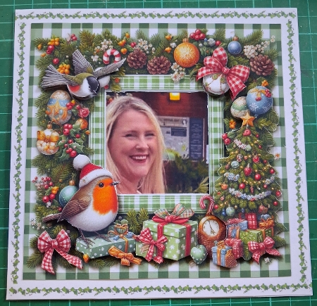 Christmas frames green 1 by Diane Gray