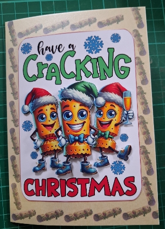 A5 Cracking Christmas wishes choice of four mini kit by Diane Gray
