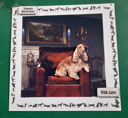 Cocker Spaniel in an Armchair by Diane Gray