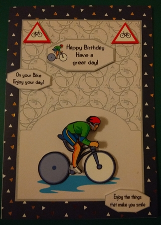 On Your Bike Card Front by Diane Gray