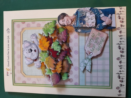 Sorry You're Leafing Topper & Decoupage by Diane Gray