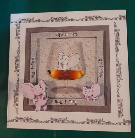 Elephant Cheers by Diane Gray