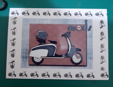 Mods - Scooter - Blue by Diane Gray