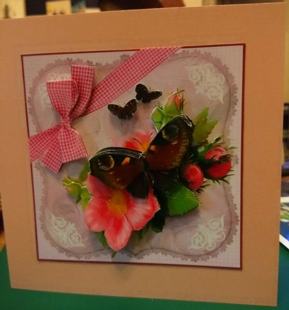 Beach Roses and Butterflies by Diane Gray