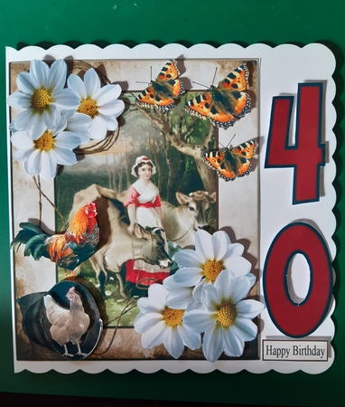 Scenic Farm Animals Card Topper & Decoupage by Diane Gray