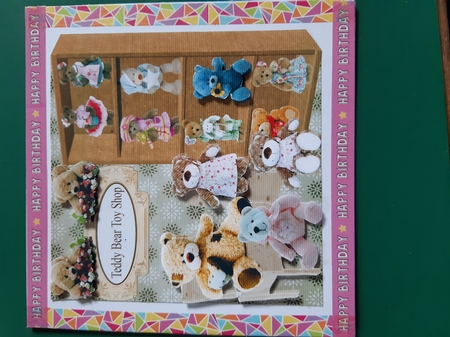 Teddy Bear Toy Shop Over the Edge Topper& Decoupage by Diane Gray