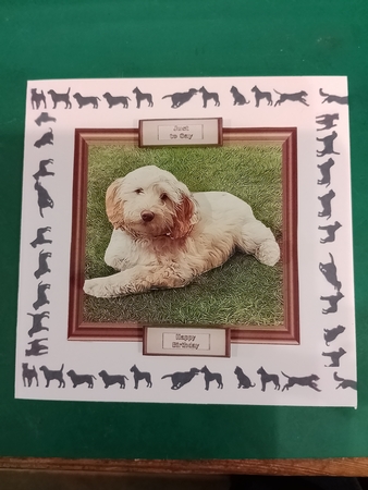 Cockerpoo Scene 3D Decoupage by Diane Gray