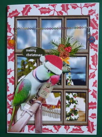 Christmas Window Background Topper by Diane Gray