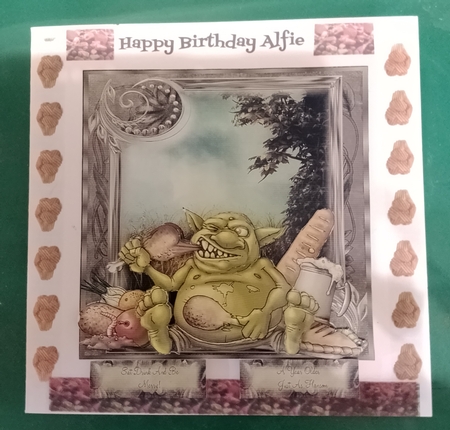 Eat,drink and Be Merry Card Front Kit by Diane Gray