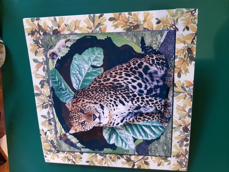 Wild One Jungle Topper with Decoupage by Diane Gray
