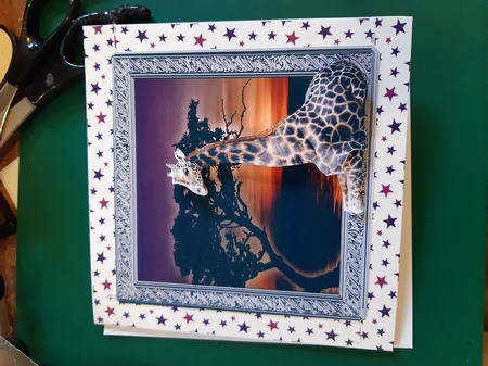Peaceful Sunset Topper with Decoupage by Diane Gray