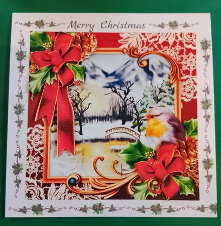 Christmas Robin Topper by Diane Gray
