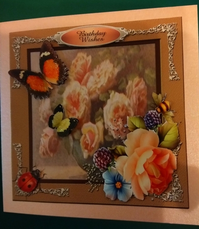 Vintage Floral 4 Quick Card Front by Diane Gray