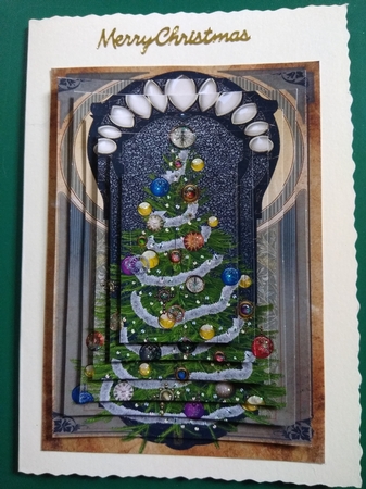 Yule Tide Magic - Steampunk Christmas Tree 13 (with Cogs) + by Diane Gray