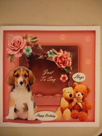 Puppy Love and Roses by Diane Gray