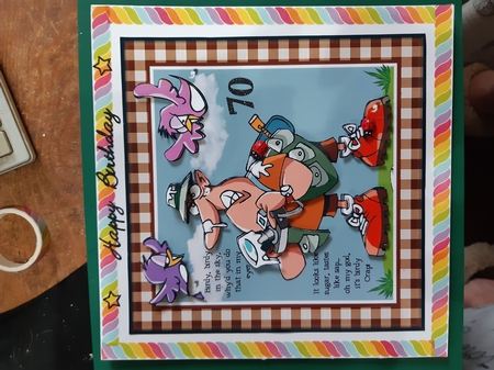 Birdy in the Sky Card Topper by Diane Gray