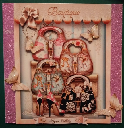 Ladies Handbags Boutique Card Mini Kit by Diane Gray