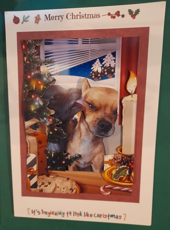 Mouse Kitchen Table Christmas Scene by Diane Gray