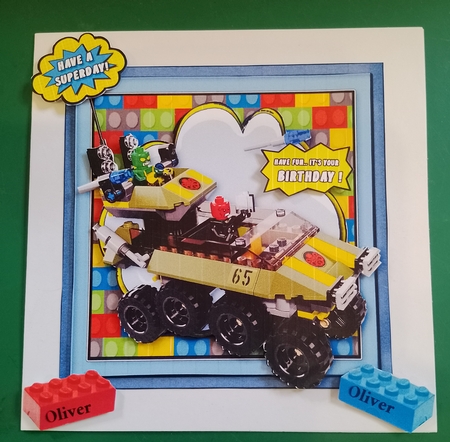 Lego Heroes Card Front Mini Kit.14 by Diane Gray