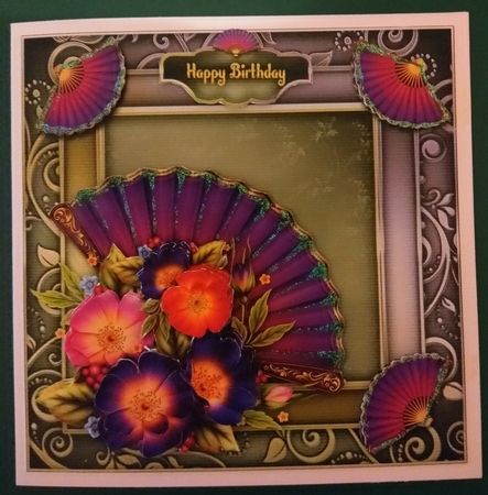 Fans N Flowers 8x8 Mini Kit by Diane Gray