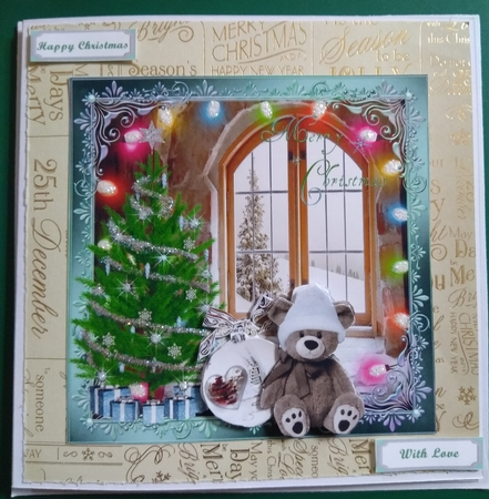 Christmas Ted for David mini kit by Diane Gray