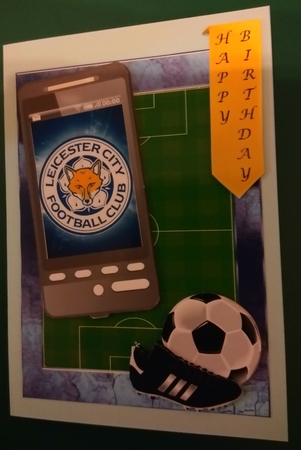 Football  Phone Card for Leicester City Fan by Diane Gray