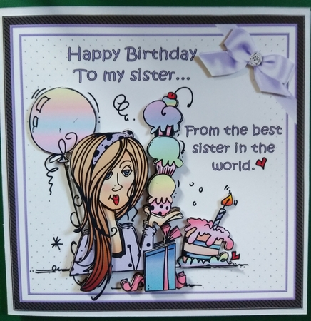 8x8 happy birthday to my sister mini kit by Diane Gray