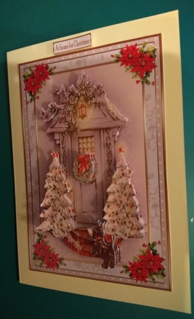 At Home for Christmas Decoupage Topper by Diane Gray