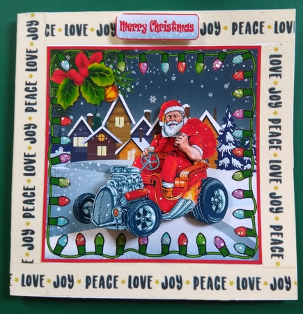 Santa leaves for work by Diane Gray